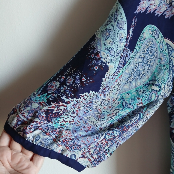 Pretty Roz & Ali Women’s 3/4 Sleeve Blouse 3X V Neck - Picture 3 of 10